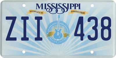 MS license plate ZII438