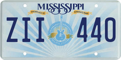 MS license plate ZII440