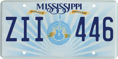 MS license plate ZII446