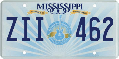 MS license plate ZII462
