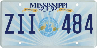 MS license plate ZII484