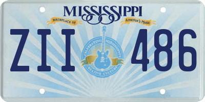 MS license plate ZII486