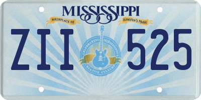 MS license plate ZII525