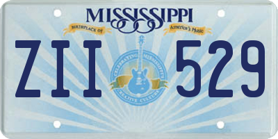 MS license plate ZII529