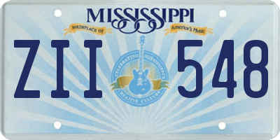 MS license plate ZII548