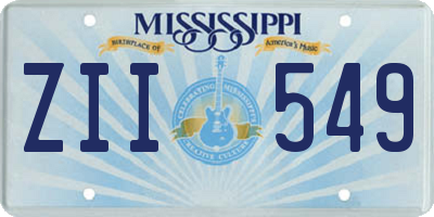 MS license plate ZII549