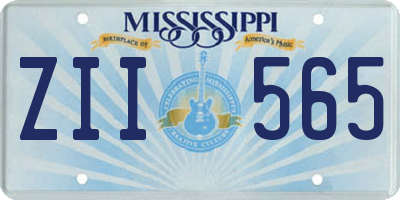MS license plate ZII565