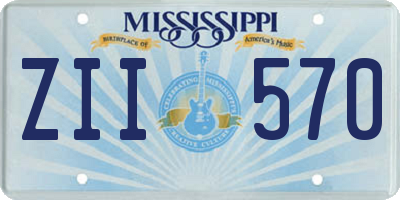 MS license plate ZII570