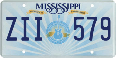 MS license plate ZII579