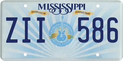 MS license plate ZII586