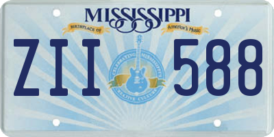 MS license plate ZII588