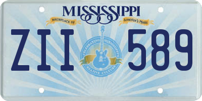 MS license plate ZII589