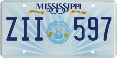 MS license plate ZII597