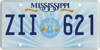 MS license plate ZII621