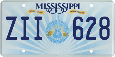 MS license plate ZII628