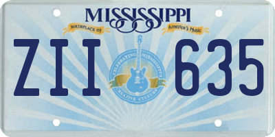 MS license plate ZII635