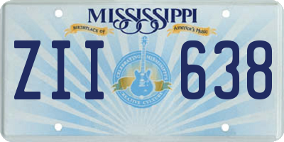 MS license plate ZII638
