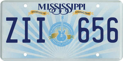 MS license plate ZII656