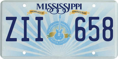 MS license plate ZII658