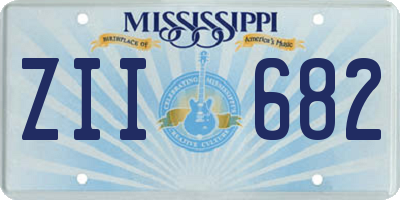MS license plate ZII682