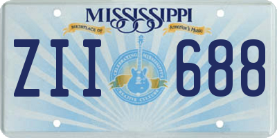 MS license plate ZII688