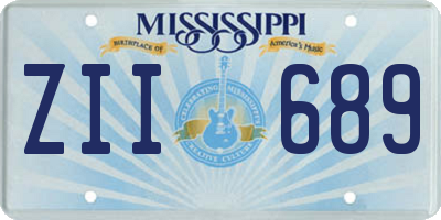 MS license plate ZII689