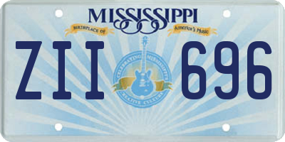 MS license plate ZII696