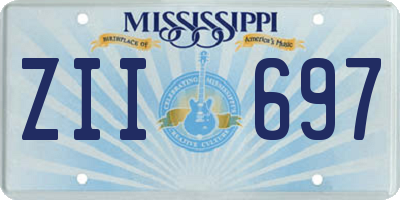 MS license plate ZII697