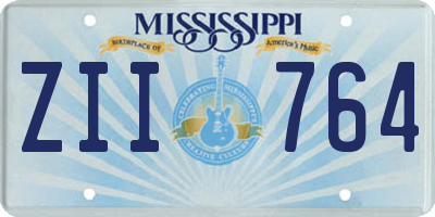 MS license plate ZII764