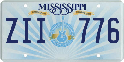 MS license plate ZII776