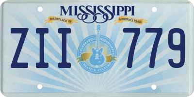MS license plate ZII779