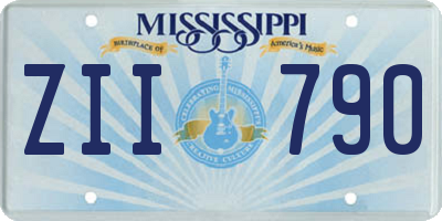 MS license plate ZII790