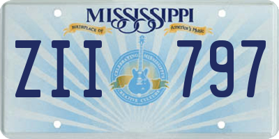 MS license plate ZII797