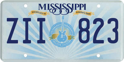 MS license plate ZII823