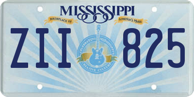 MS license plate ZII825