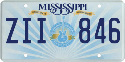 MS license plate ZII846