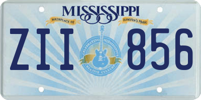 MS license plate ZII856