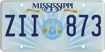 MS license plate ZII873