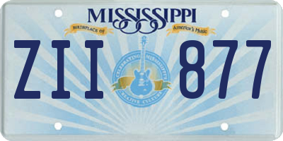 MS license plate ZII877