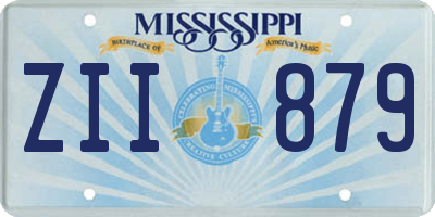 MS license plate ZII879