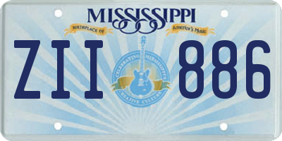 MS license plate ZII886