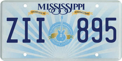 MS license plate ZII895