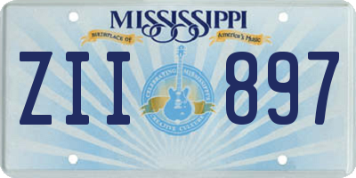 MS license plate ZII897