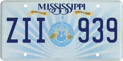 MS license plate ZII939