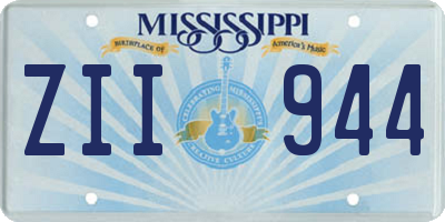 MS license plate ZII944