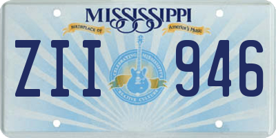 MS license plate ZII946