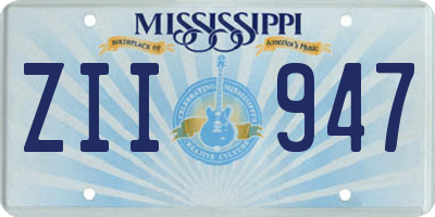 MS license plate ZII947