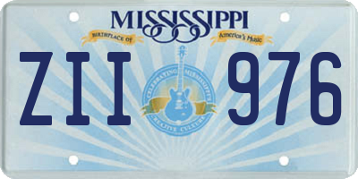 MS license plate ZII976