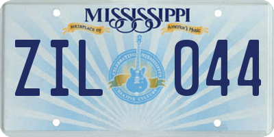 MS license plate ZIL044