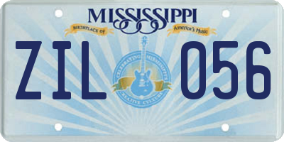 MS license plate ZIL056